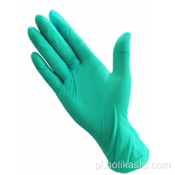 Zielone rękawice sterylizacji lateksowej jednorazowe